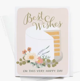 Best Wishes Cake Greeting Card