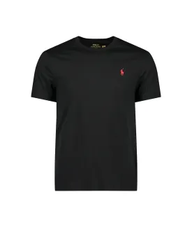 Custom Slim Fit Jersey Crewneck T-shirt - Black