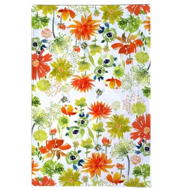 Tangerine Dream Floral T Towels