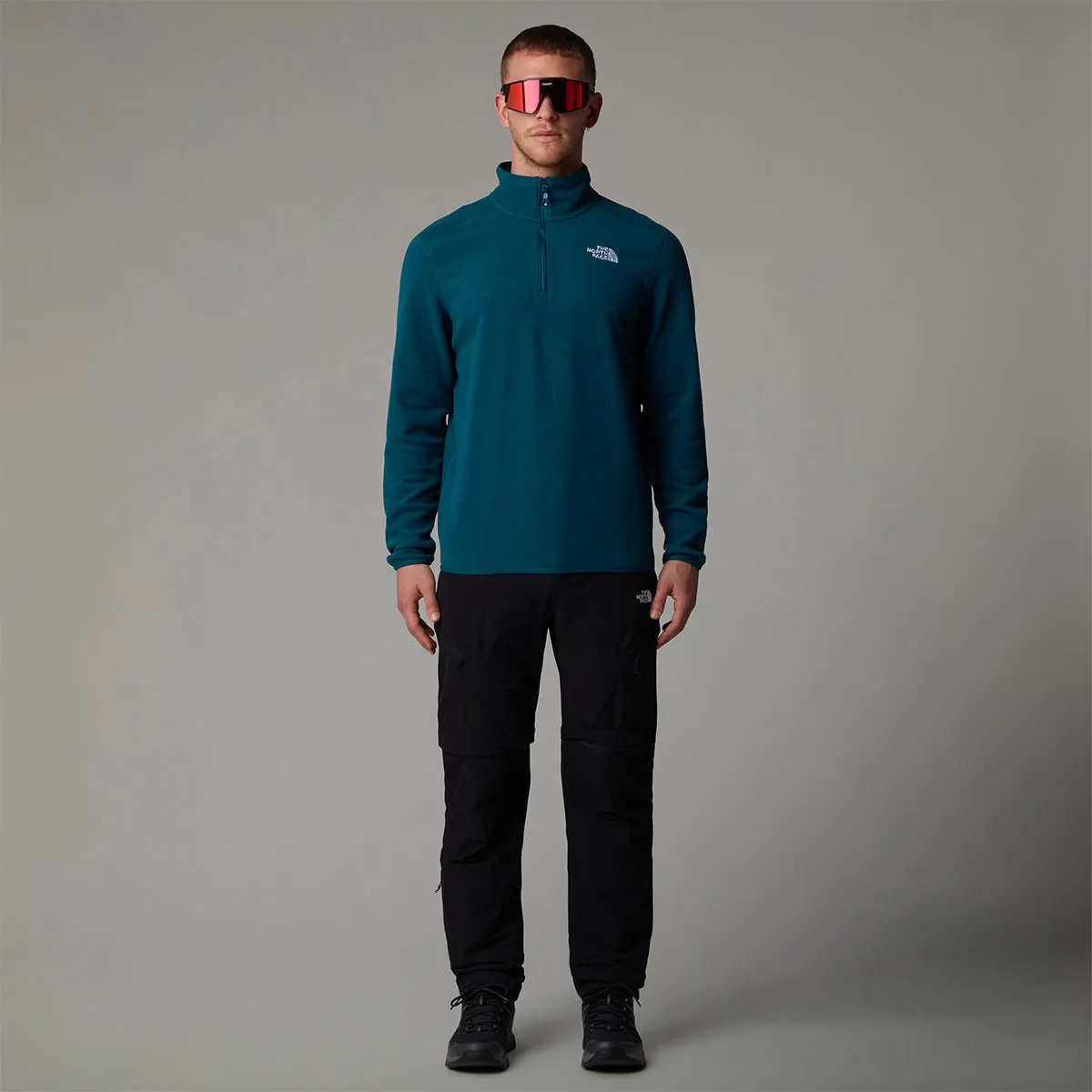 100 Glacier Quarter Zip Fleece - Midnight Petrol