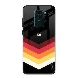 Abstract Arrow Pattern Glass Case For Redmi Note 9