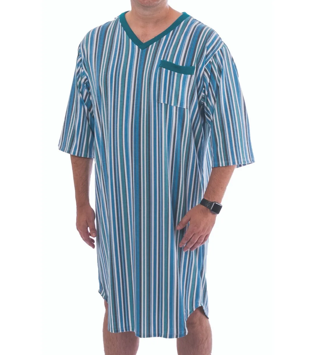 Adaptive Knit V-Neck Nightshirt