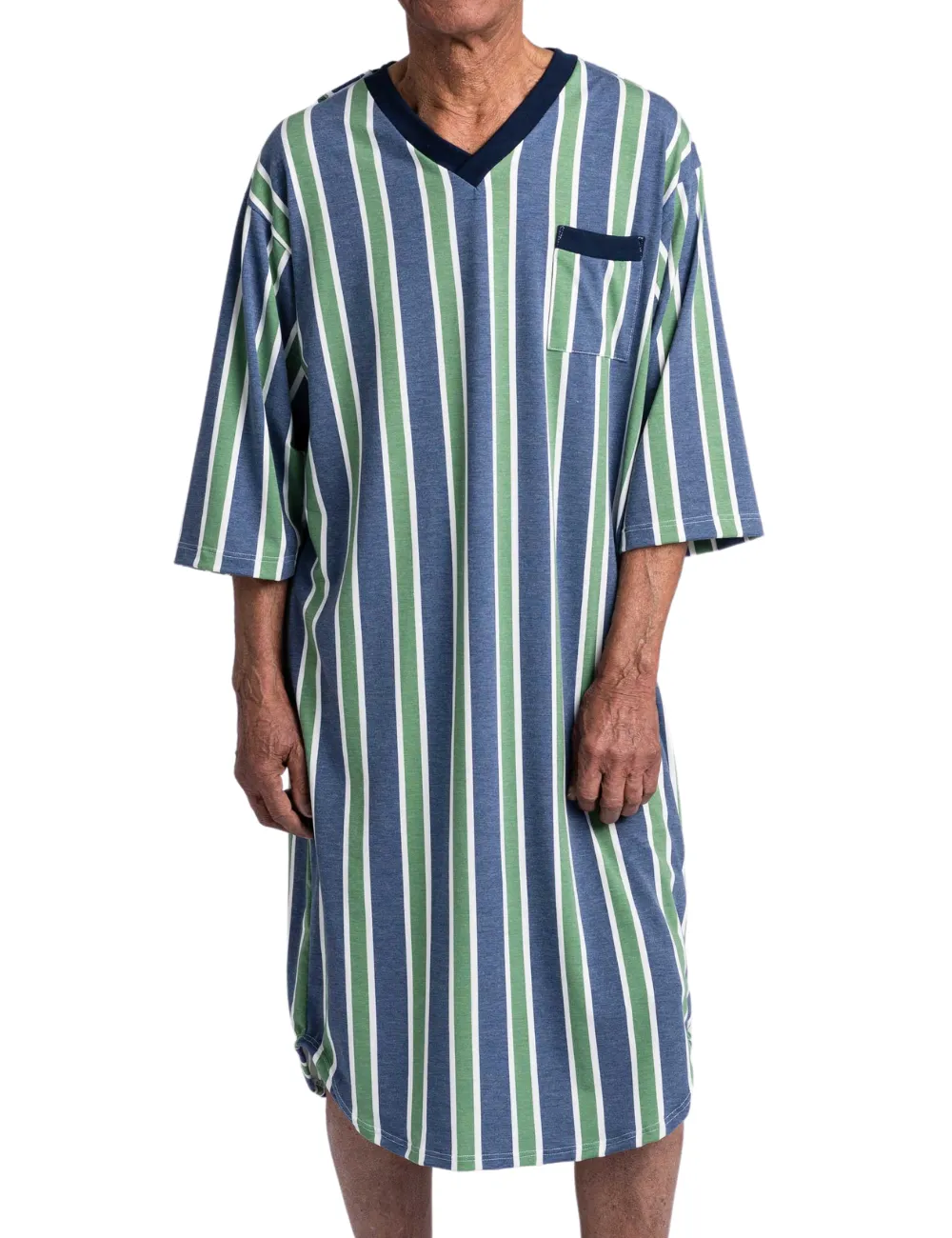 Adaptive Knit V-Neck Nightshirt