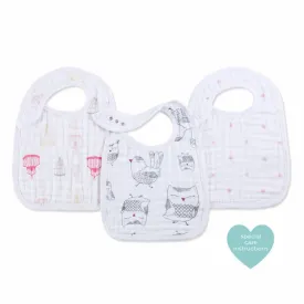 Aden & Anais snap bibs - love birds