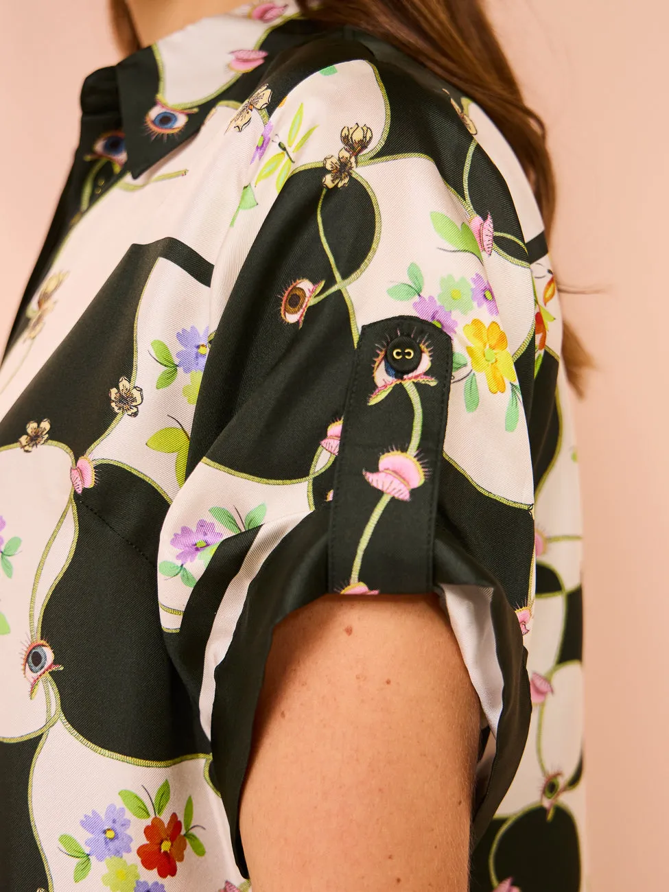 Alemais Venus Shirt in Black/White