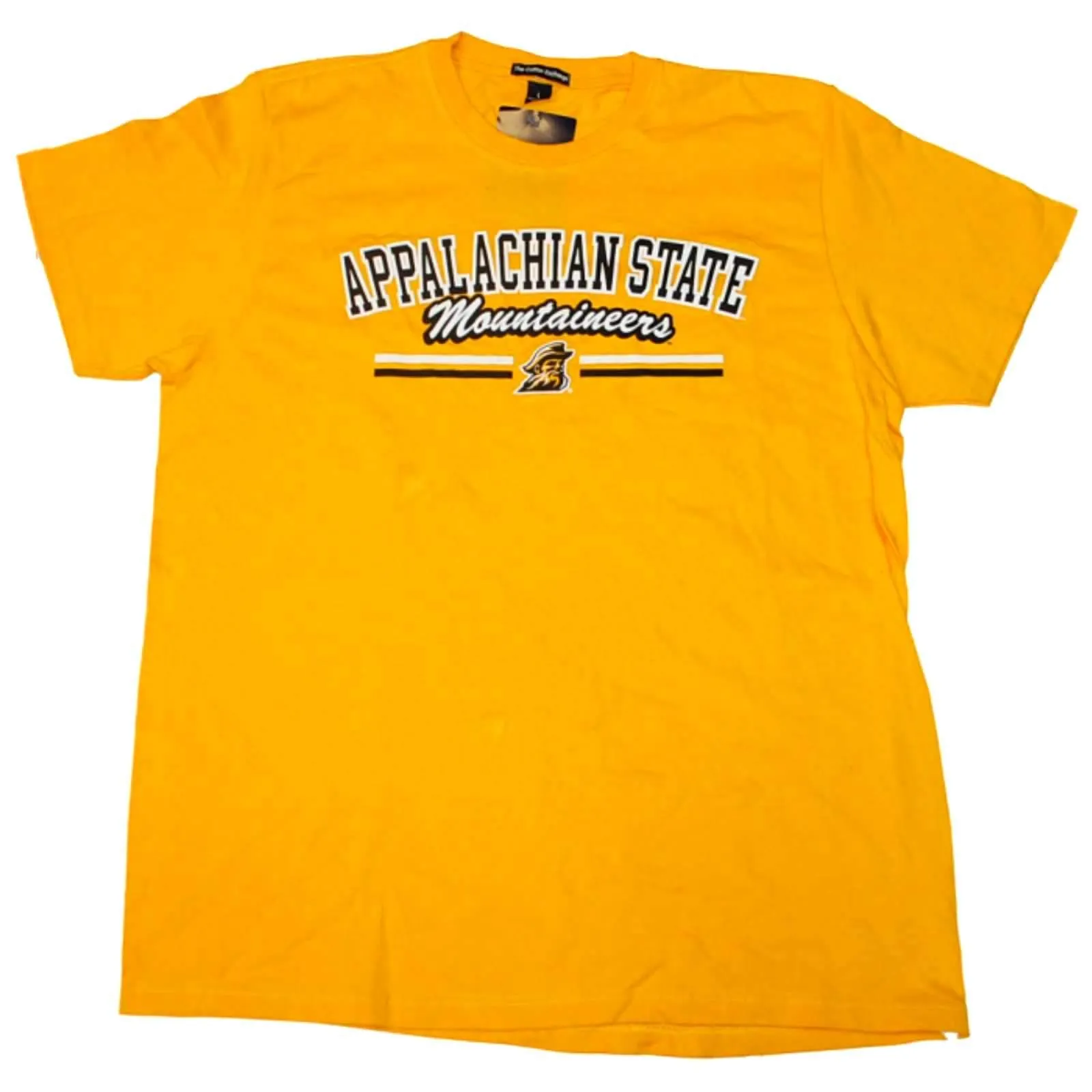 Appalachian State Mountaineers Cotton Exchange Gold Soft Cotton T-Shirt (L)