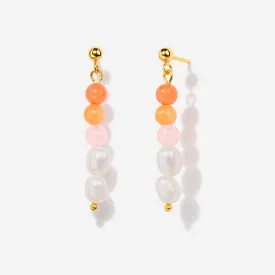 Aria Pearl Pink Bead Earrings