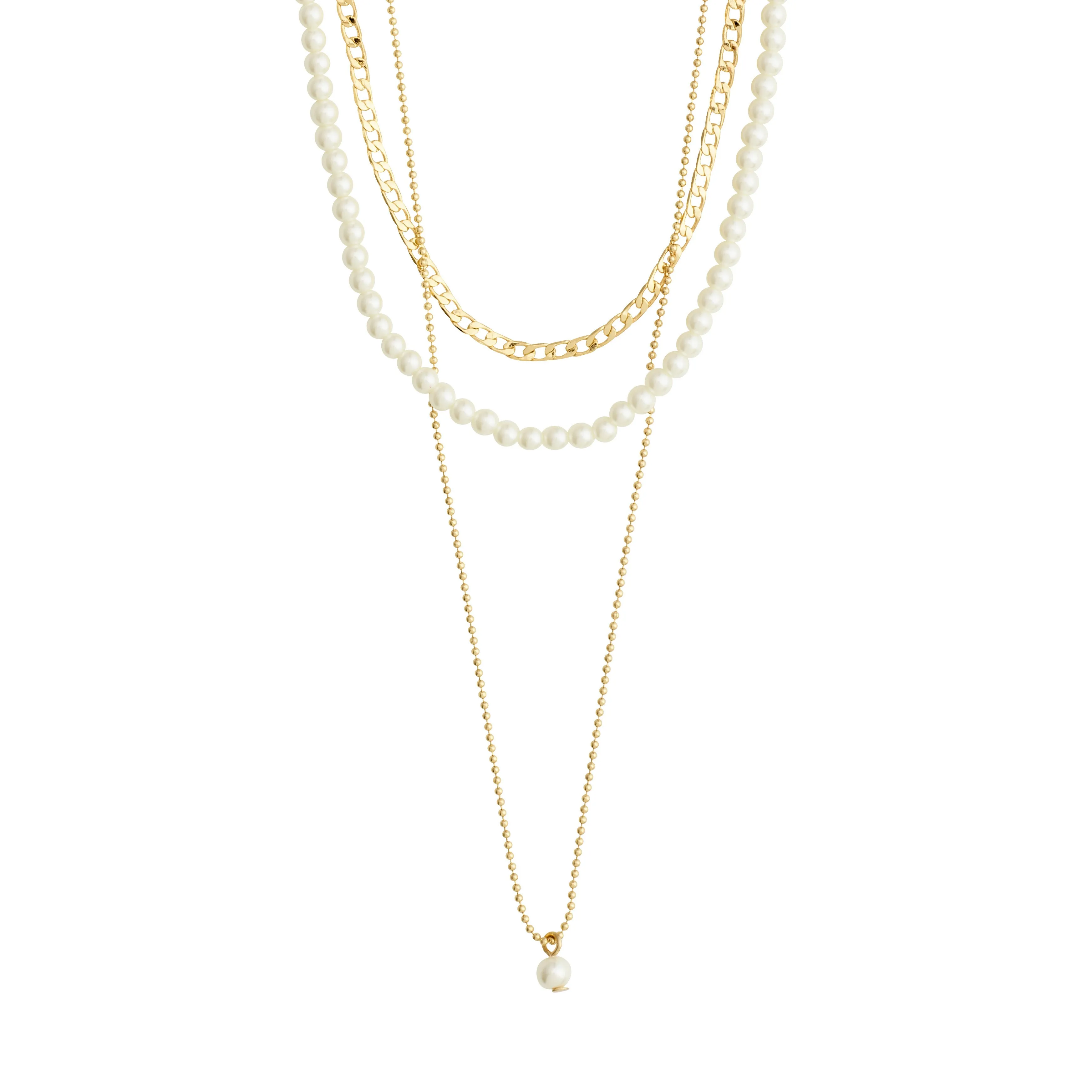 BAKER necklace 3-in-1 set gold-plated