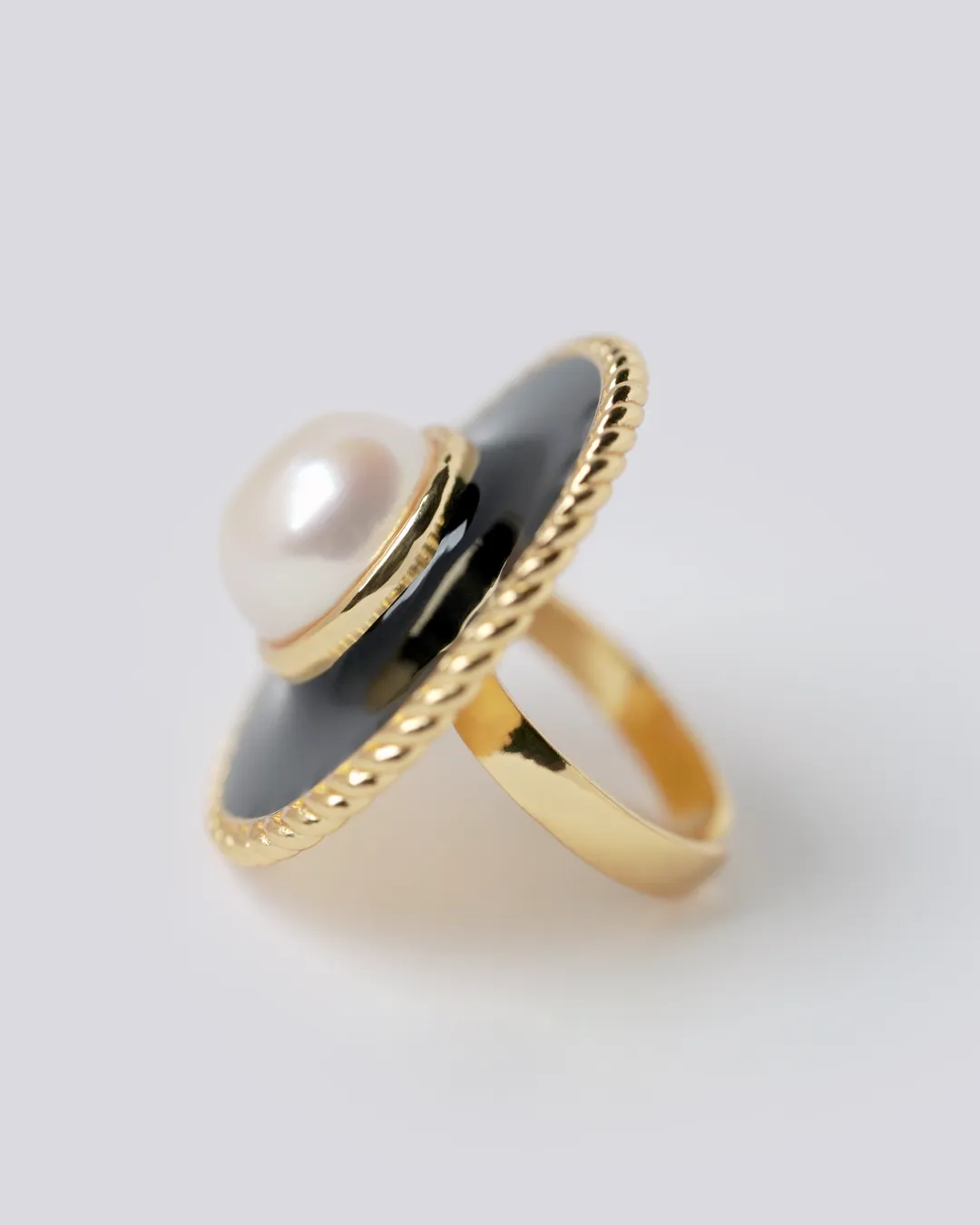 Barbara Stud Pearl Ring