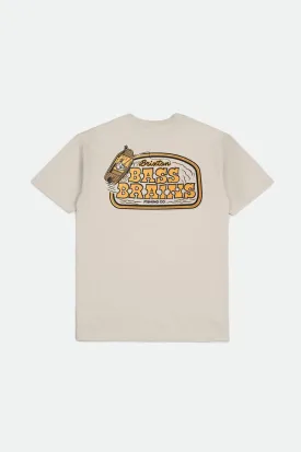 Bass Brains Boat S/S Standard Tee - Cream