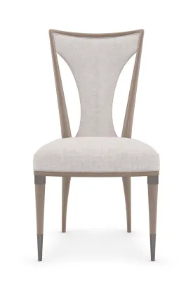 Beige Tapered Side Chair | Caracole Take Your Seat