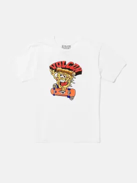 Big Boys Pizzapower Short Sleeve Tee - White