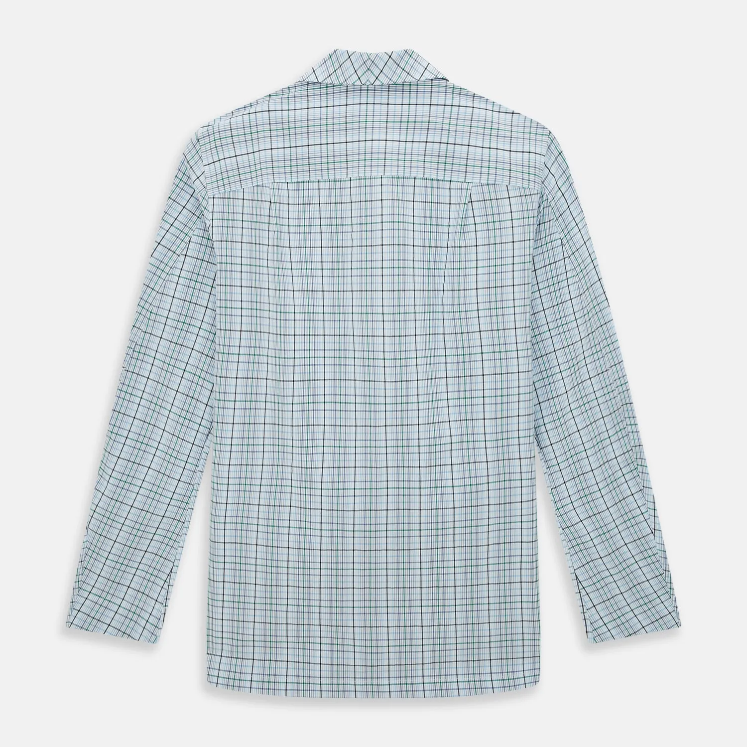 Blue and Green Multi Check Pyjama Shirt