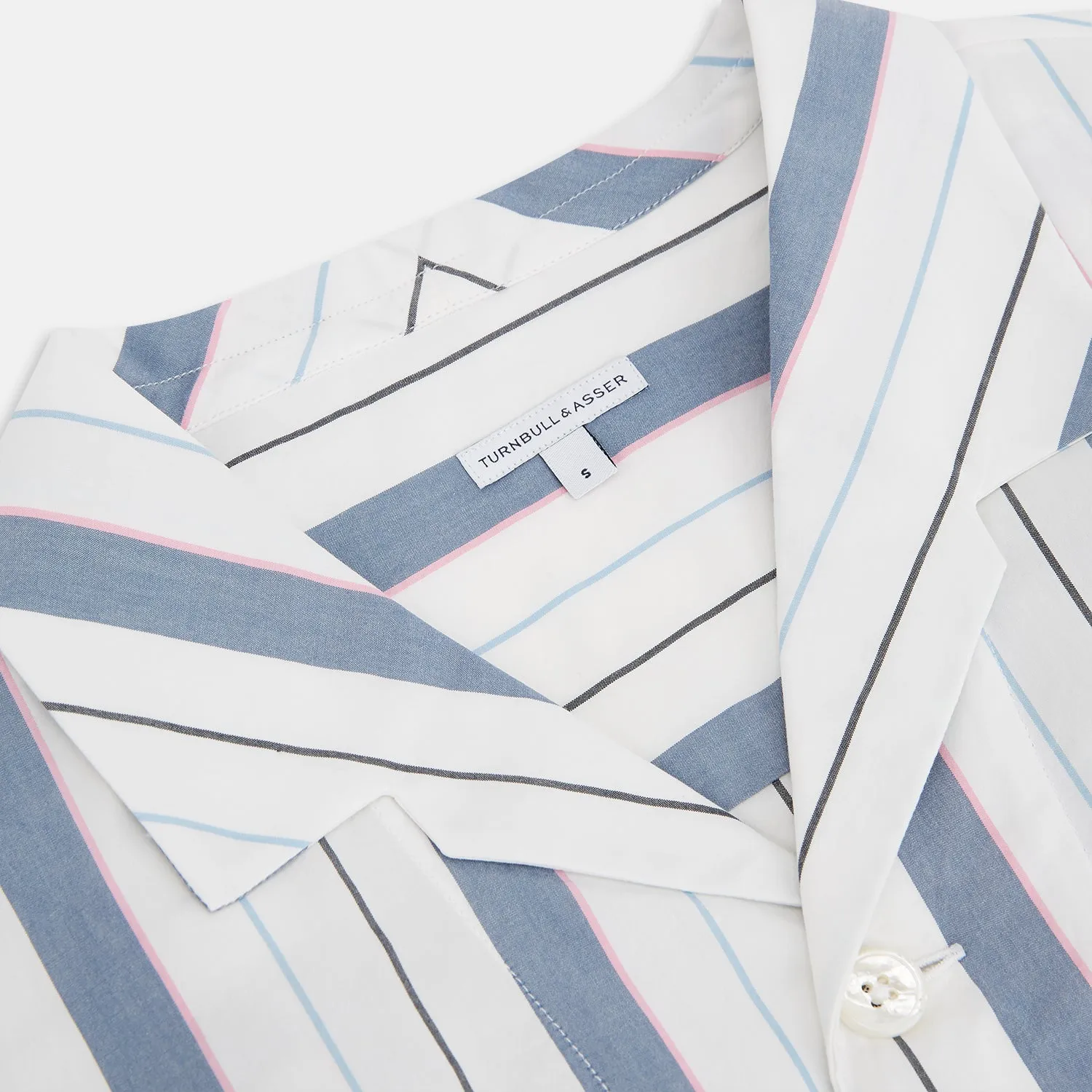 Blue Blazer Stripe Pyjama Shirt