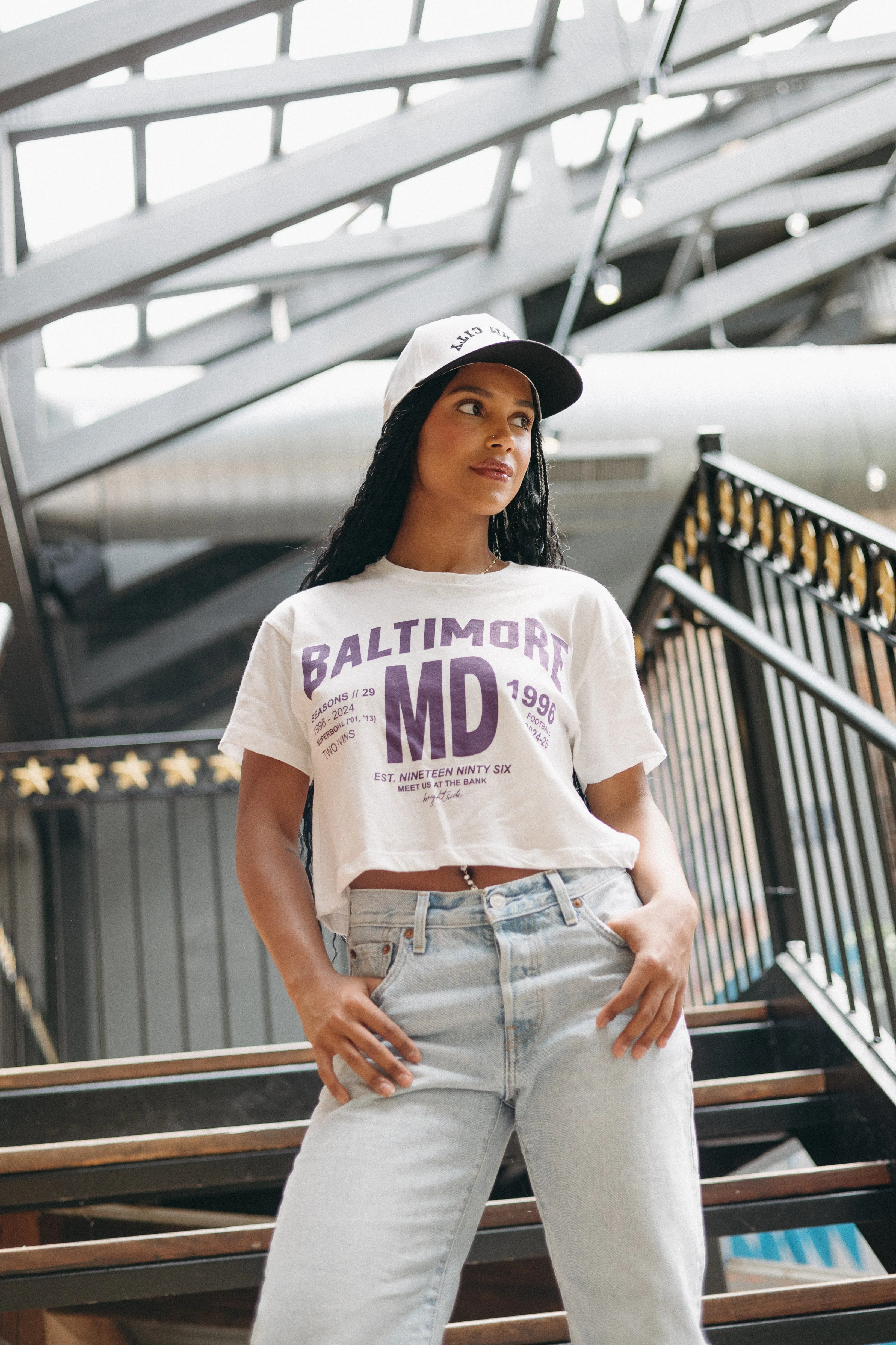 Bmore Stats Crop Tee By Brightside