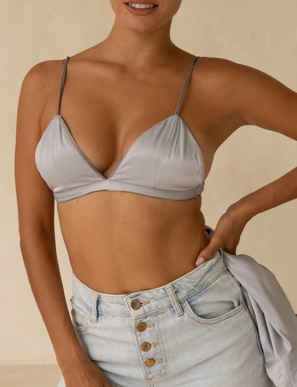 Cherie Reversible Bralette / 薄墨(gray)