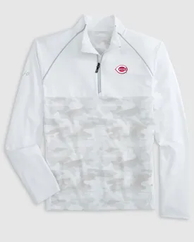 Cincinnati Reds Keiser Camo Mixed Media 1/4 Zip