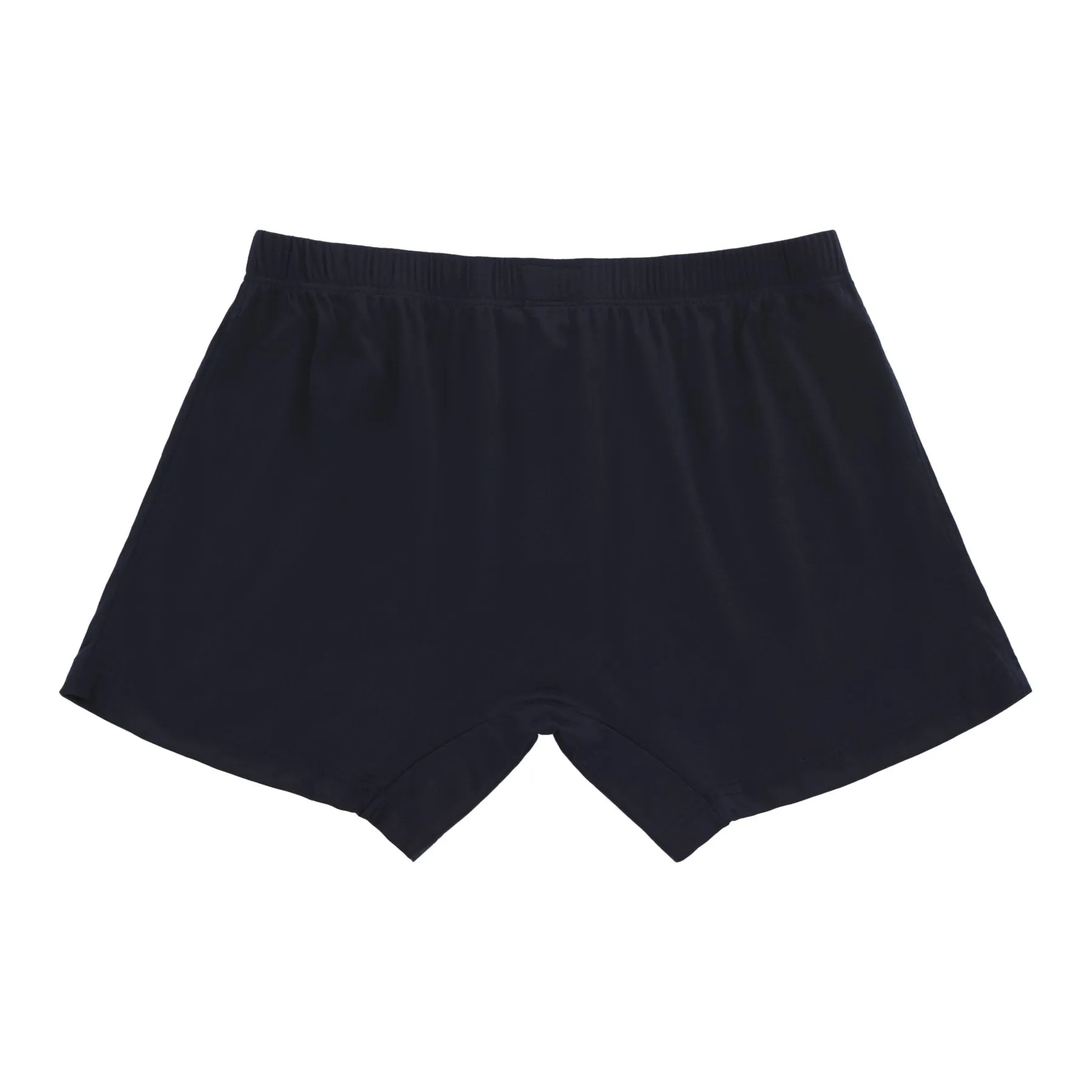 Cotton Boxer Shorts in Navy Blue