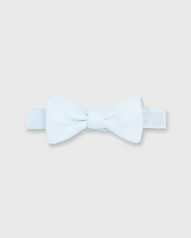 Cotton Woven Bow Tie in Light Blue Melange