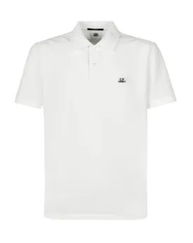 CP Company Regular Fit Polo Shirt White