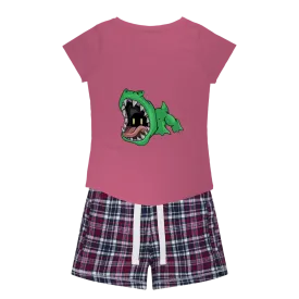 Crock Women's Sleepy Tee and Flannel Short