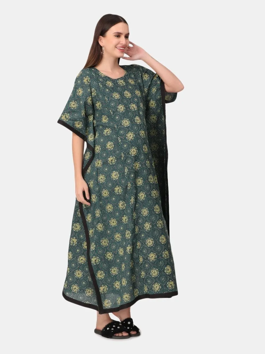 Dragonflies Maternity and Feeding Nighty Kaftan