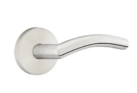 Emtek Stainless Steel Dresden Lever with Disk Rosette - E666