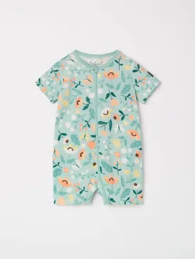 Floral Print Shortie Kids Sleepsuit