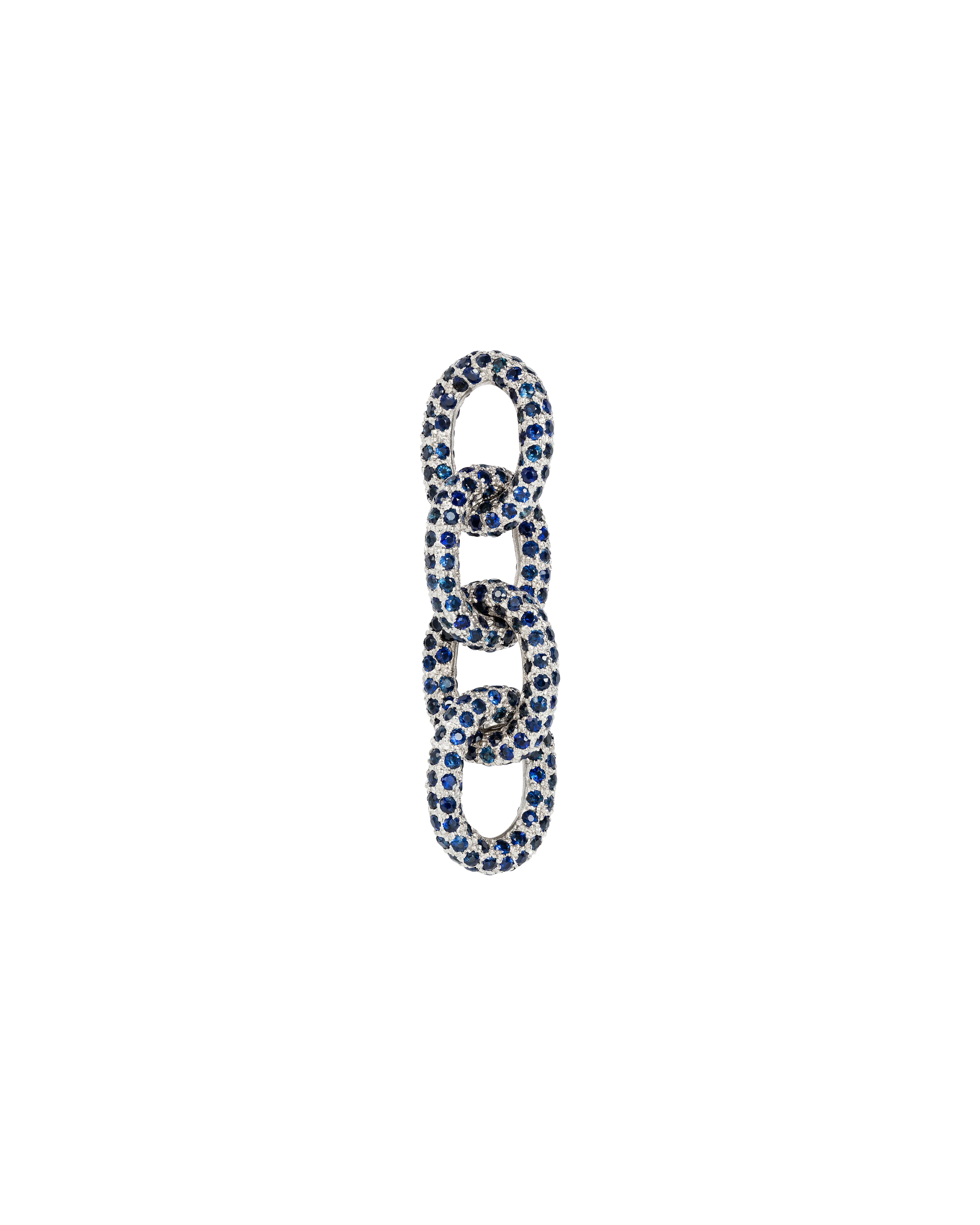 Four Oval Links Pavé