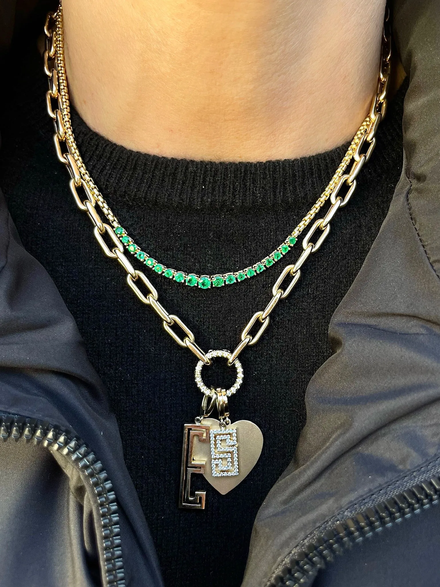 Graduated Emerald Necklace