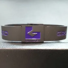 Grounded Energetic Wristband (Black/Purple)