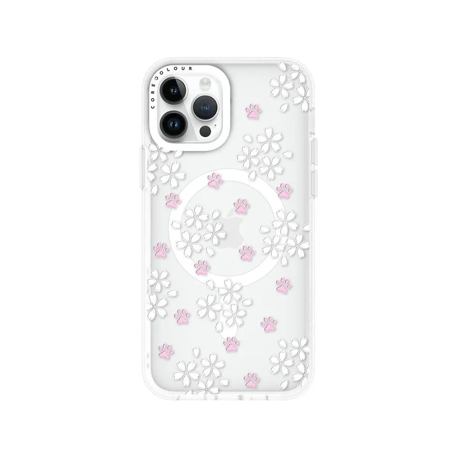 iPhone 12 Pro Cherry Blossom Paw Phone Case MagSafe Compatible