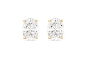 Lab-Grown Diamond 2ct. tw. Oval Cut Studs | White