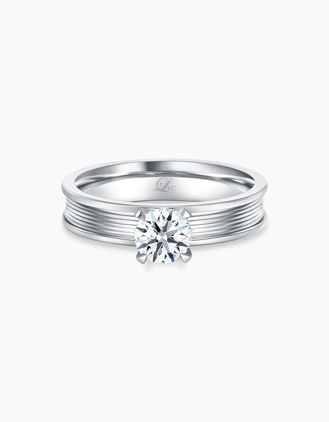 LVC Precieux Promise (Slim) Diamond Ring in 4 prongs