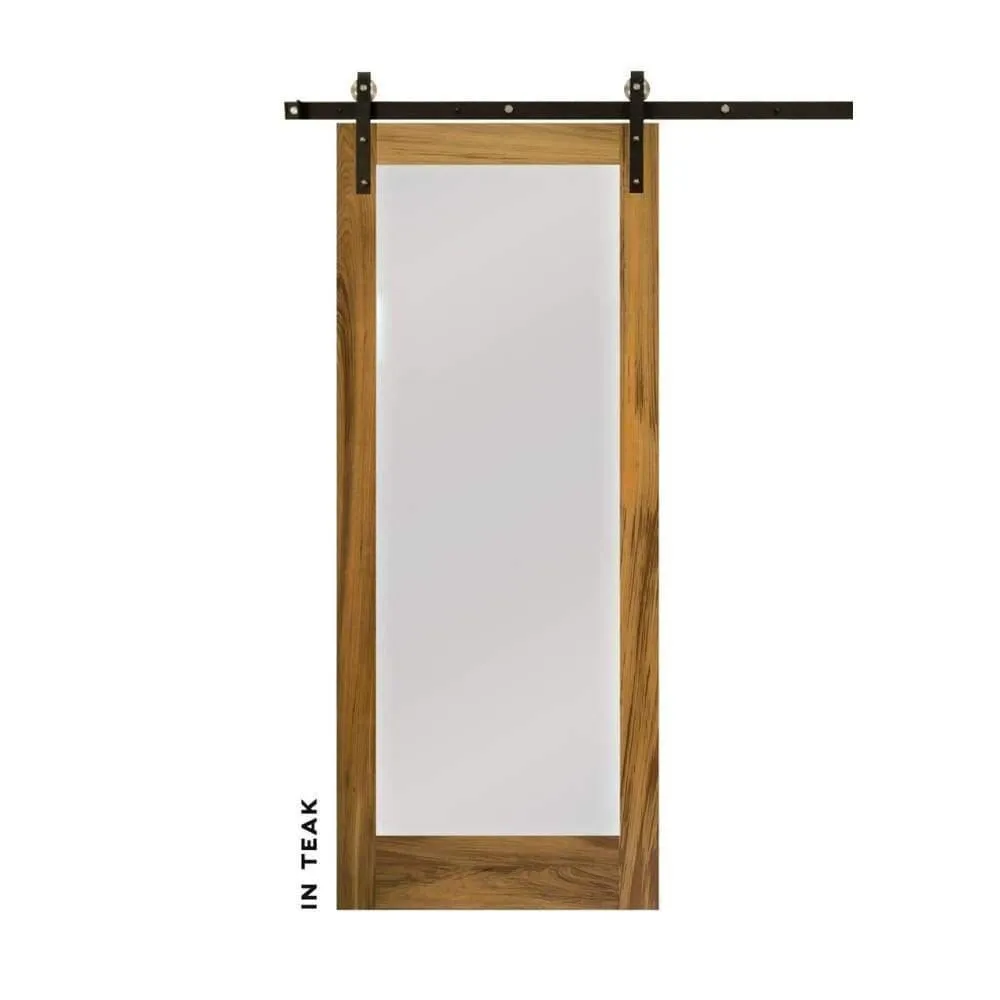 Modern Single Panel Swinging Interior Glass Door