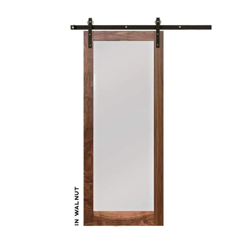 Modern Single Panel Swinging Interior Glass Door