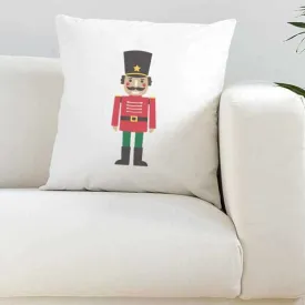 Nutcracker White Silky Cushion Cover