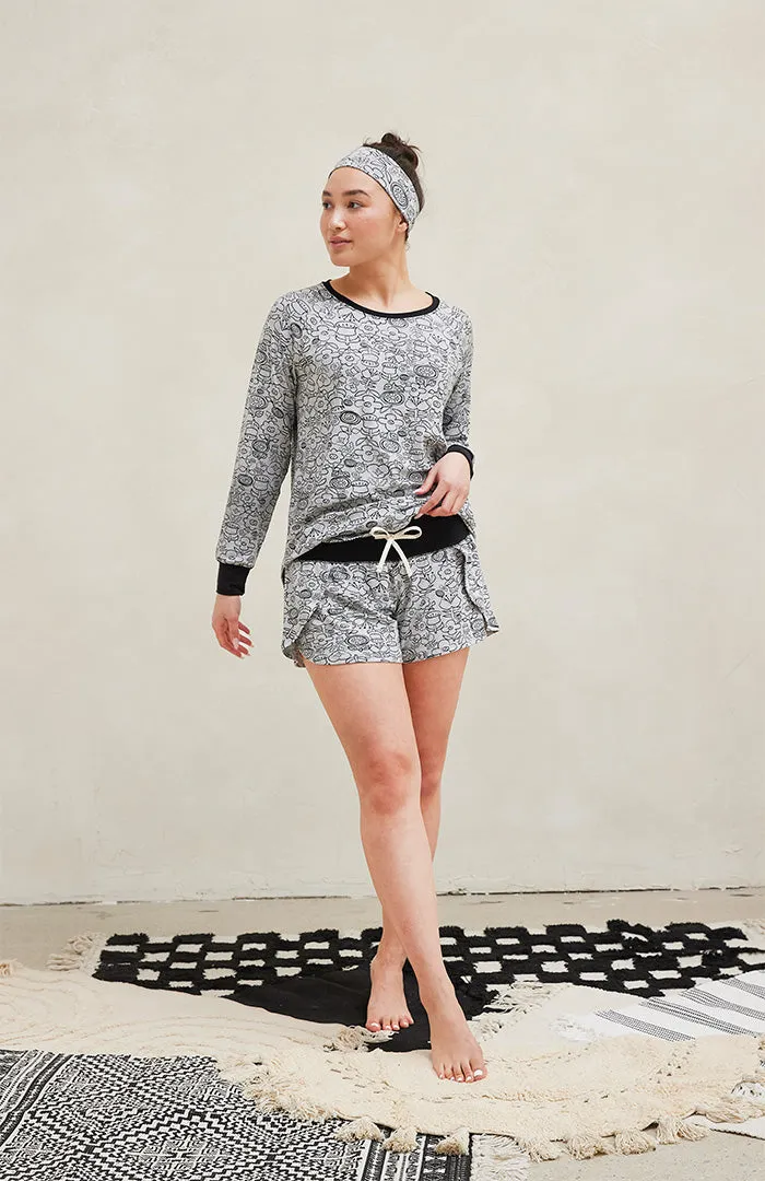 Relaxed Long Sleeve Short Set