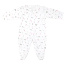 Safari Color Printed footie | Baby Girl