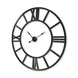 Stoke Wall Clock Black Metal | 54"