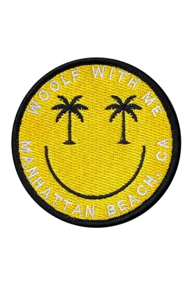 Velcro Patch Happy Face Palm Manhattan Beach, Ca