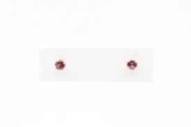 Yellow Gold Pink Tourmaline Earrings